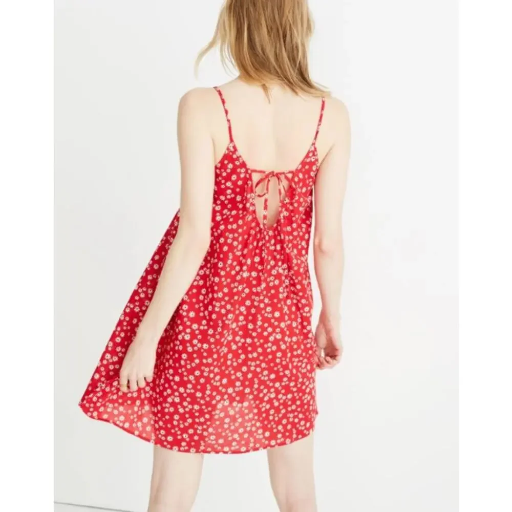 Madewell Ruffle-Neck Cover-Up Mini Dress - Size L - Picture 2 of 7